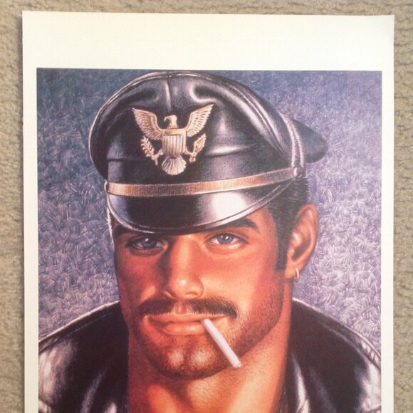 COPY - Vintage Tom Of Finland “Night” 12x17 Print Poster Gay Erotic Male Tasche… - Picture 1 of 2
